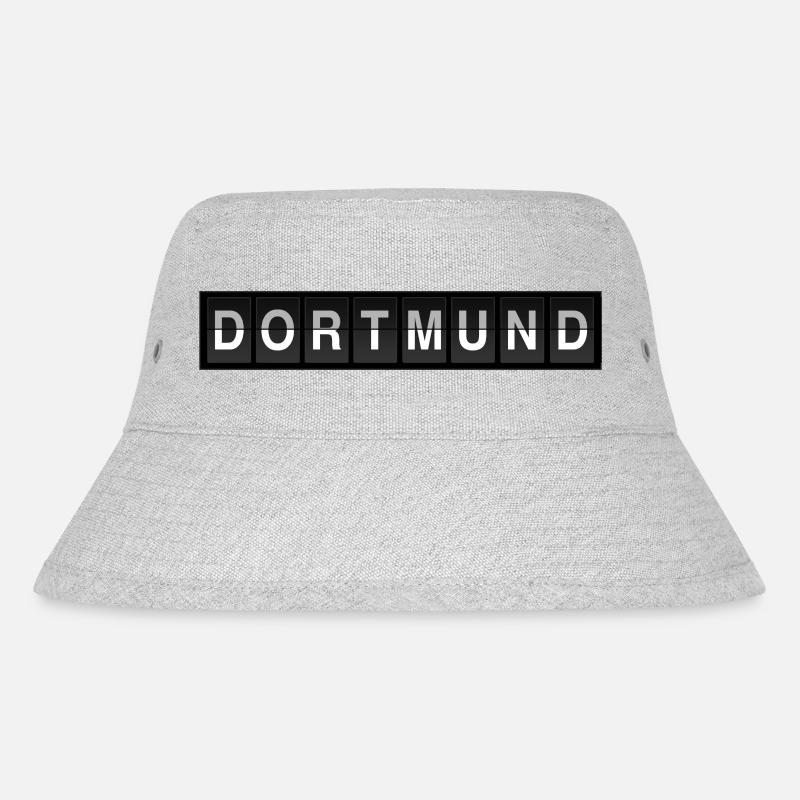 dortmund - Stanley/Stella recycelter Bucket Hat - Grau meliert