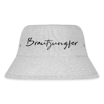 Brautjungfer - Stanley/Stella recycelter Bucket Hat - Grau meliert - Vorne