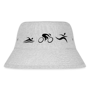 Triathlon - Stanley/Stella recycelter Bucket Hat - Grau meliert - Vorne