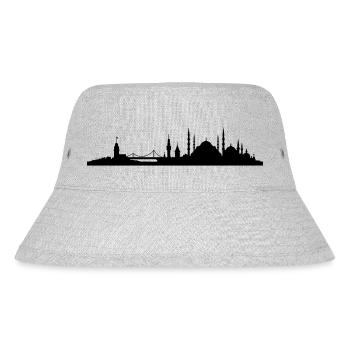 Skyline Istanbul - Stanley/Stella recycelter Bucket Hat - Grau meliert - Vorne