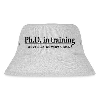 PhD in training - Stanley/Stella Recycled Bucket Hat - heather grey - Front