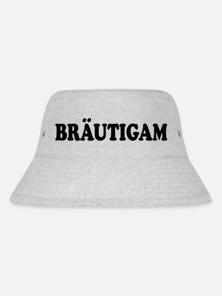 bräutigam - Stanley/Stella recycelter Bucket Hat - Grau meliert