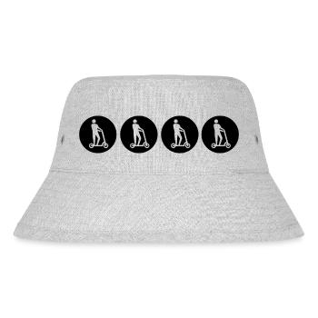E-Scooter E-Roller Scooter - Stanley/Stella recycelter Bucket Hat - Grau meliert - Vorne