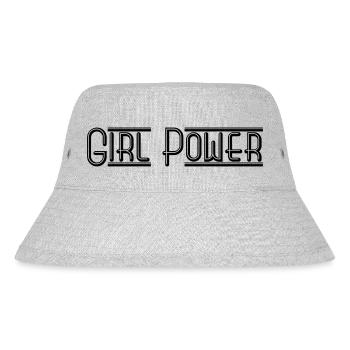 Girl Power - Stanley/Stella Recycled Bucket Hat - heather grey - Front