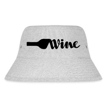Bier Wein Whiskey Schnaps Alkohol - Stanley/Stella recycelter Bucket Hat - Grau meliert - Vorne