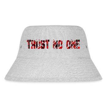 Trust no one inspirational love motivation vibes - Stanley/Stella Recycled Bucket Hat - heather grey - Front
