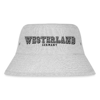 Westerland - Stanley/Stella recycelter Bucket Hat - Grau meliert - Vorne