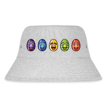 Easter egg - Stanley/Stella Recycled Bucket Hat - heather grey - Front
