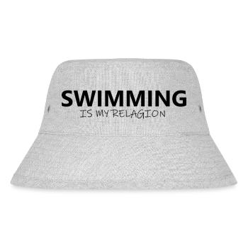Triathlon Swim Bike Run Marathon - Stanley/Stella recycelter Bucket Hat - Grau meliert - Vorne
