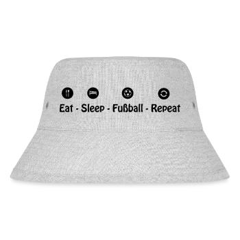 Fußball Soccer - Stanley/Stella recycelter Bucket Hat - Grau meliert - Vorne