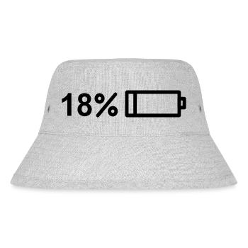Endlich 18! Happy 18! Geburtstag Design - Stanley/Stella recycelter Bucket Hat - Grau meliert - Vorne