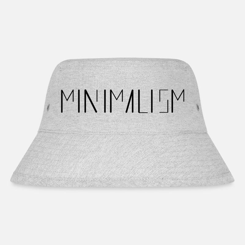 Minimalism - Stanley/Stella recycelter Bucket Hat - Grau meliert