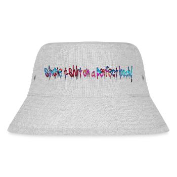 Simple T shirt perfect body - Stanley/Stella Recycled Bucket Hat - heather grey - Front
