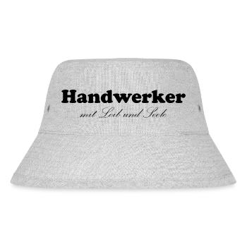 Handwerker Handyman Handwerk Werkzeug Baustelle - Stanley/Stella recycelter Bucket Hat - Grau meliert - Vorne
