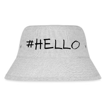 Hastag Hello - Stanley/Stella recycelter Bucket Hat - Grau meliert - Vorne
