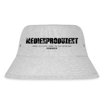Medienproduzent - Stanley/Stella recycelter Bucket Hat - Grau meliert - Vorne
