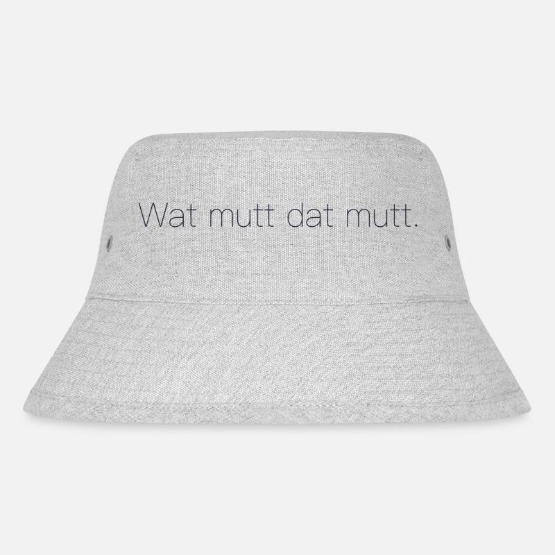 Ostfriesland - Stanley/Stella recycelter Bucket Hat - Grau meliert