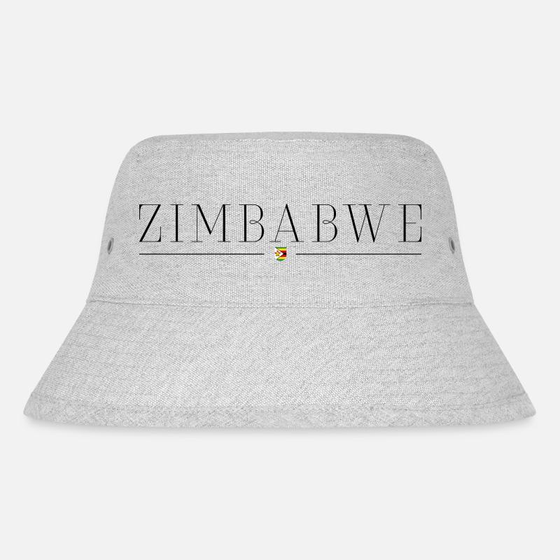 Ich liebe Zimbabwe - Stanley/Stella recycelter Bucket Hat - Grau meliert