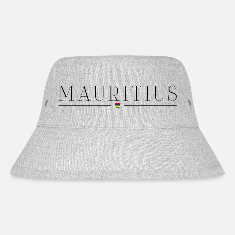 Ich liebe Mauritius - Stanley/Stella recycelter Bucket Hat - Grau meliert