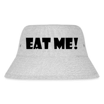 Eat me - Stanley/Stella recycelter Bucket Hat - Grau meliert - Vorne