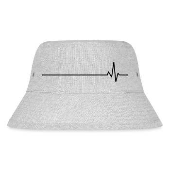 Mountain in the heartbeat - Stanley/Stella Recycled Bucket Hat - heather grey - Front