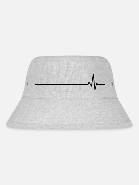 Mountain in the heartbeat - Stanley/Stella Recycled Bucket Hat - heather grey