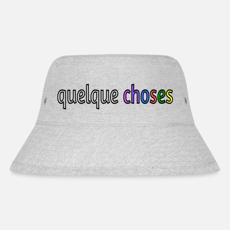 Quelques choses - Stanley/Stella recycelter Bucket Hat - Grau meliert