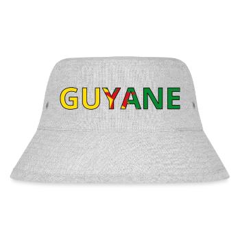 Flag of French Guiana - Stanley/Stella Recycled Bucket Hat - heather grey - Front