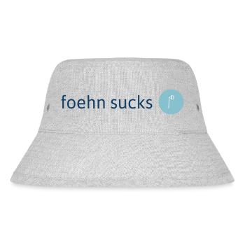 foehn sucks - Stanley/Stella recycelter Bucket Hat - Grau meliert - Vorne