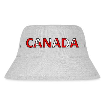 Canada Flag - Stanley/Stella Recycled Bucket Hat - heather grey - Front