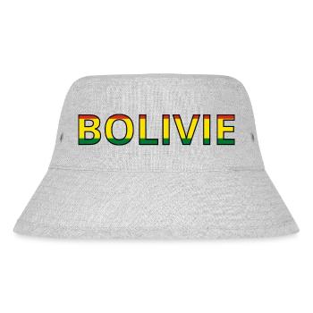 Drapeau Bolivie - Bob recyclé Stanley/Stella - gris chiné - Devant
