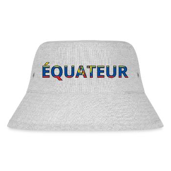 Flag of Ecuador - Stanley/Stella Recycled Bucket Hat - heather grey - Front
