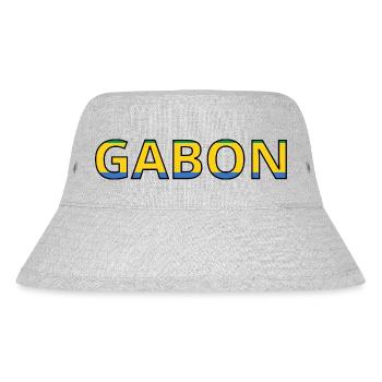 Flag of Gabon - Stanley/Stella Recycled Bucket Hat - heather grey - Front