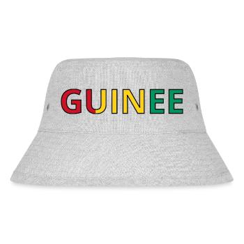 Flag of Guinea - Stanley/Stella Recycled Bucket Hat - heather grey - Front