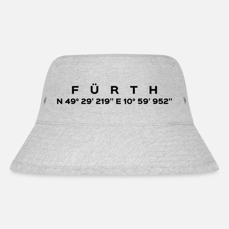 Fürth - Stanley/Stella recycelter Bucket Hat - Grau meliert