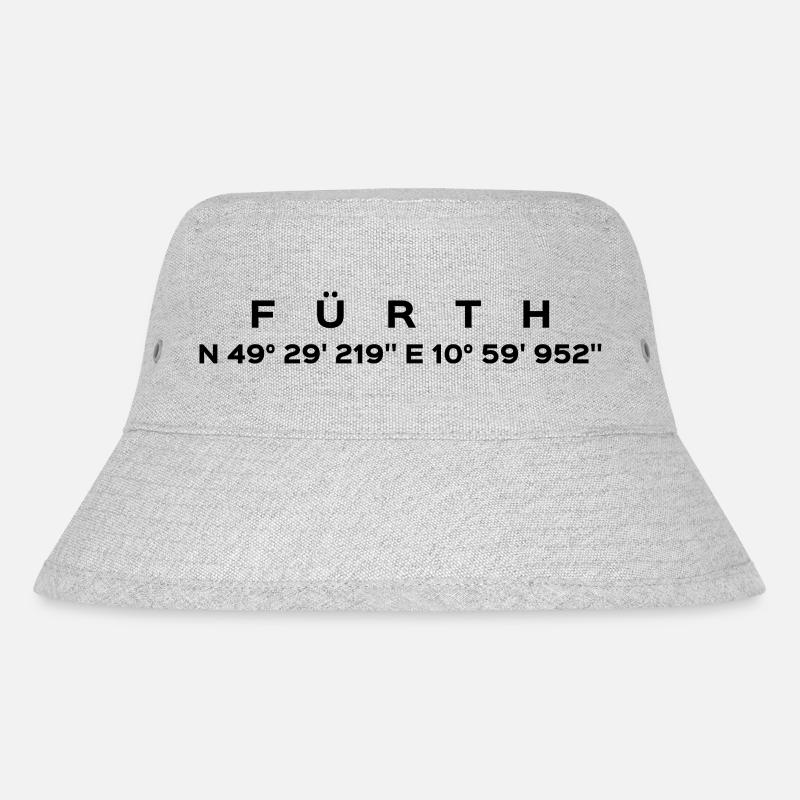 Fürth - Stanley/Stella recycelter Bucket Hat - Grau meliert