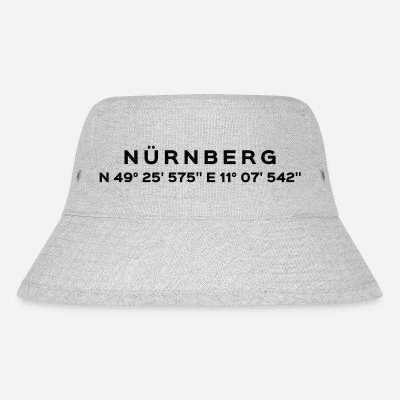 Nürnberg - Stanley/Stella recycelter Bucket Hat - Grau meliert