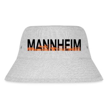 Mannheim Monnem Mannheimat - Stanley/Stella recycelter Bucket Hat - Grau meliert - Vorne
