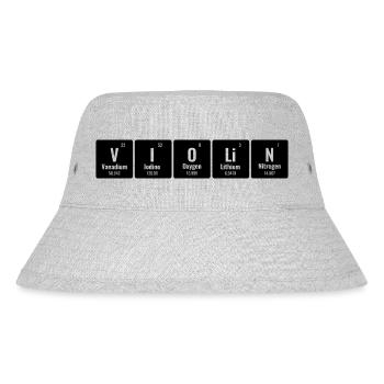 Periodensystem der Elemente Geige Geige Geige - Stanley/Stella recycelter Bucket Hat - Grau meliert - Vorne