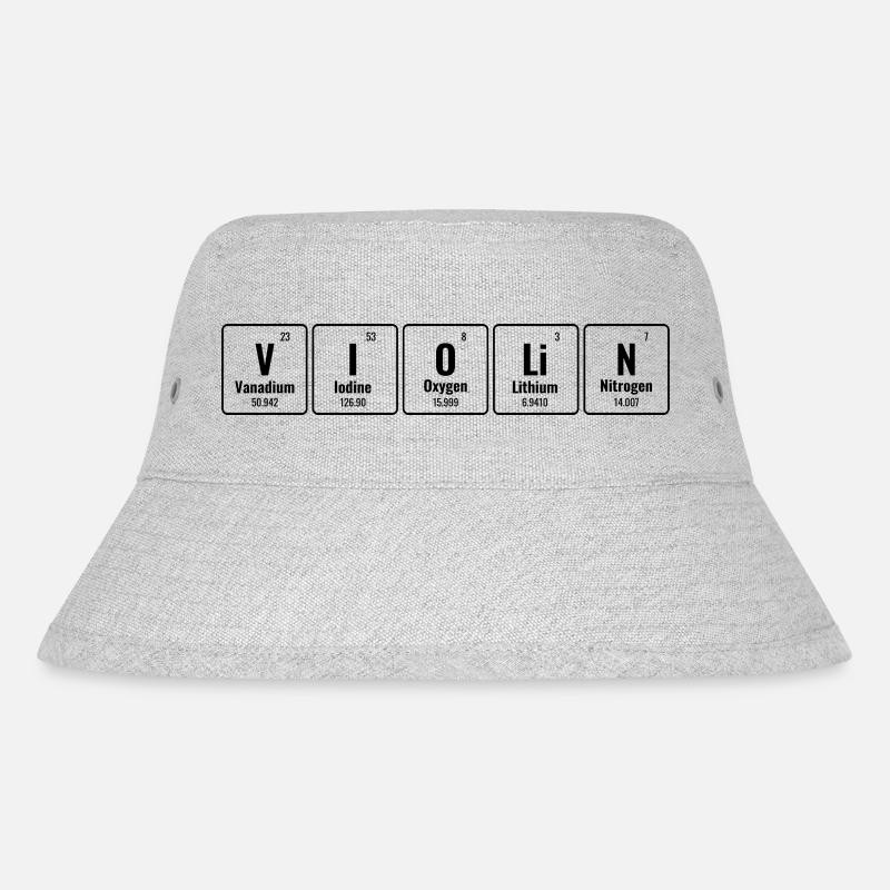 Periodensystem der Elemente Geige Geige Geige - Stanley/Stella recycelter Bucket Hat - Grau meliert
