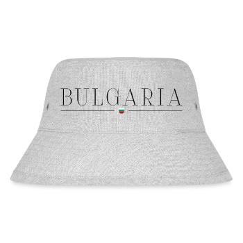 Bulgaria: Charm in every stitch - Stanley/Stella Recycled Bucket Hat - heather grey - Front