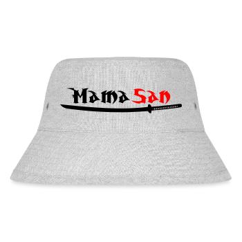 Mama San - Stanley/Stella recycelter Bucket Hat - Grau meliert - Vorne