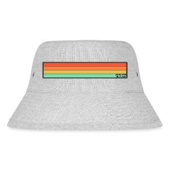 ridm stripes - Stanley/Stella recycelter Bucket Hat - Grau meliert - Vorne