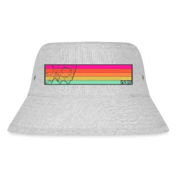 ridm skull stripes - Stanley/Stella recycelter Bucket Hat - Grau meliert - Vorne