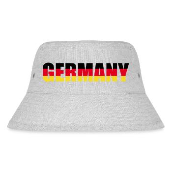 Germany lettering in the national colours - Stanley/Stella Recycled Bucket Hat - heather grey - Front