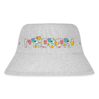 meow - Stanley/Stella recycelter Bucket Hat - Grau meliert - Vorne