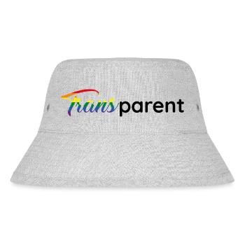 Transparent Transgender Wortspiel für alle Eltern - Stanley/Stella recycelter Bucket Hat - Grau meliert - Vorne