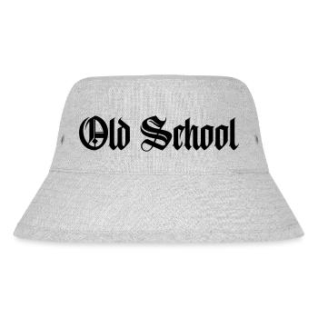 old school - Stanley/Stella recycelter Bucket Hat - Grau meliert - Vorne
