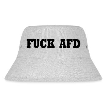 Fuck afd - Stanley/Stella recycelter Bucket Hat - Grau meliert - Vorne