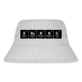 Periodical Table Of Elements Drummer Drum Drumming - Stanley/Stella Recycled Bucket Hat - heather grey - Front
